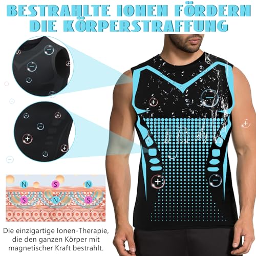 Ionic Shaping Vest, 2 stuks Ionic Shaping Vest voor heren, comfortabel en ademend ijszijdeweefsel voor mannen voor het opbouwen van een lichaam - Image 7