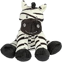 Suki Gifts International Small Black & White Zooma Zebra with Rattle (80065)