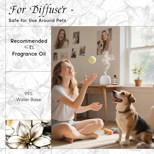 Image of HIQILI Jasmine Fragrance Oil for Women Perfume Making, Skin Care - 1 Fl Oz | Suitable for Aromatherapy Diffuser, Long-Lasting Floral Scent, DIY Candle & Soap, Laundry Essential Oil