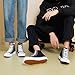 hash bubbie Unisex Fashion High top Sneakers Womens Classic High Tops Canvas Shoes Casual Tennis Shoes for Men(Black,US6W/US4M)