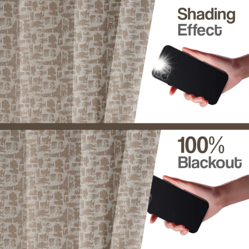 Image of FRESH FROM LOOM 7ft | Non-Ring Curtains | S-Wave Pleat | Window Curtains for Slider Track | Non-Ring Curtains | S-Wave Pleat | Blackout Parda for Door | Parde (Mouse | 7 Feet, 1pc Only)