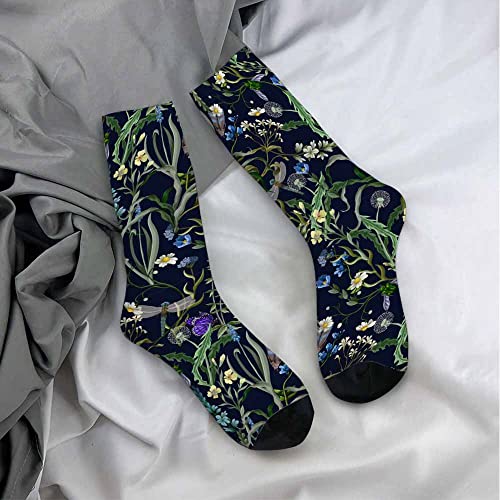 Image of Pehede Socks Mens Fun Dress Socks for Women Funny Novelty Crazy Design Socks