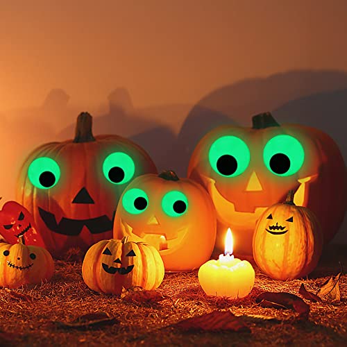glow in the dark googly eyes - self adhesive craft sticker large sticky eyes in 234 334 434 for diy decoration