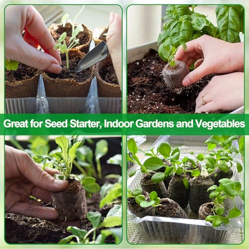 Image of Legigo 50 Pcs 30mm Peat Pellets Seed Starter Soil Pods- Seedling Soil Peat Pods for Seed Starting, Compressed Seed Pod Root Starter Plugs for Garden Plant Cuttings Planting Herb Flower and Vegetables