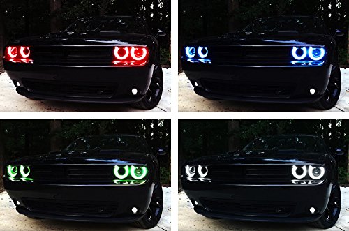 Kit de iluminación ambiental LED RGBW multicolor para Dodge Challenger 2015-2023 miniatura 3