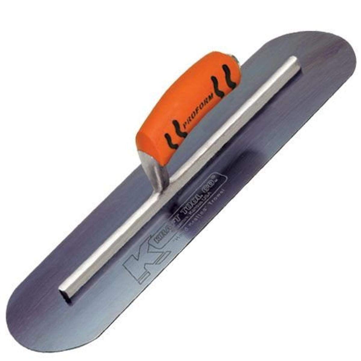 Kraft Tool Co. Multi Kraft Tool Cf737bpf Blue Steel Pool Trowel With Proform Handle L-Shank, 16 X 4-Inch
