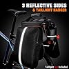 JXFUKAL Bike Bags for Bicycle Rear rack - 9.5L/17L/40L Hard Shell Waterproof Bike Ebike Trunk Pannier Saddle Seat Bag Carrier with Reflector, Rain Cover & Shoulder Strap for Commuter Travel Outdoor #4