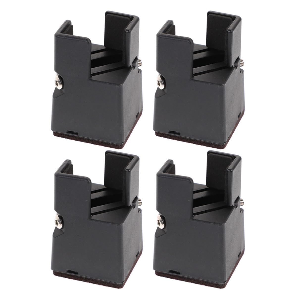 Rallonges de pieds de table réglables en acier lot de 4 pour rehausser les bureaux lourds
