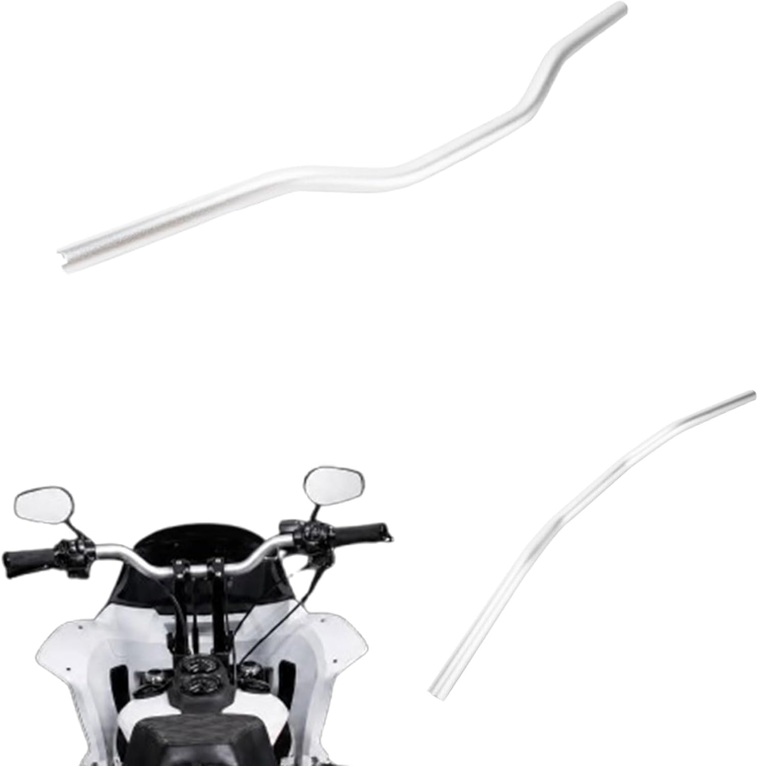 Club Style Moto Bars –CNC Aluminum Handlebar 32" Width for Harley Dyna Low Rider FXDLS Fat Street Bob FXDF FXDB FXBB Sportster (Gold, 1-1/8 inch)