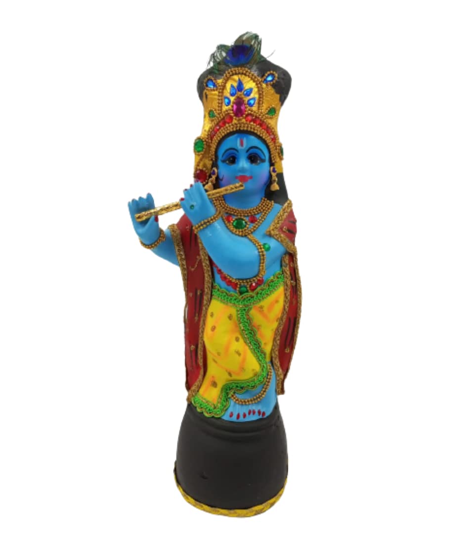 Buy Blue Lord Krishna Idol Vishu Kani Height 36 cm Guruvayoor
