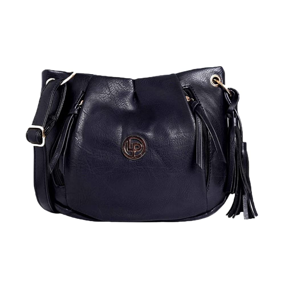 Lino Perros Womens Artificial Leather Sling bag Peach Coloured (BLACK) (B07KFG41WL) Amazon Price History, Amazon Price Tracker