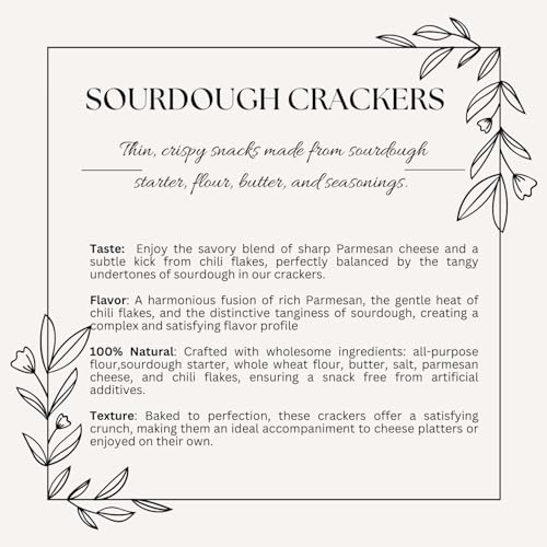 Image of Madison & Pike Sourdough Parmesan Chilli Crackers 180 gm | Bold, Cheesy & Spicy with Every Crunch | Probiotic Crackers (1)