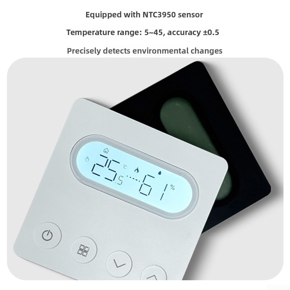 für zigbee Wandthermostat Smart Heizung Temperaturregler PC+ABS(White)
