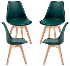 Regalos Miguel - Packs Sillas Comedor - Pack 4 Sillas Synk Basic - Verde Oscuro