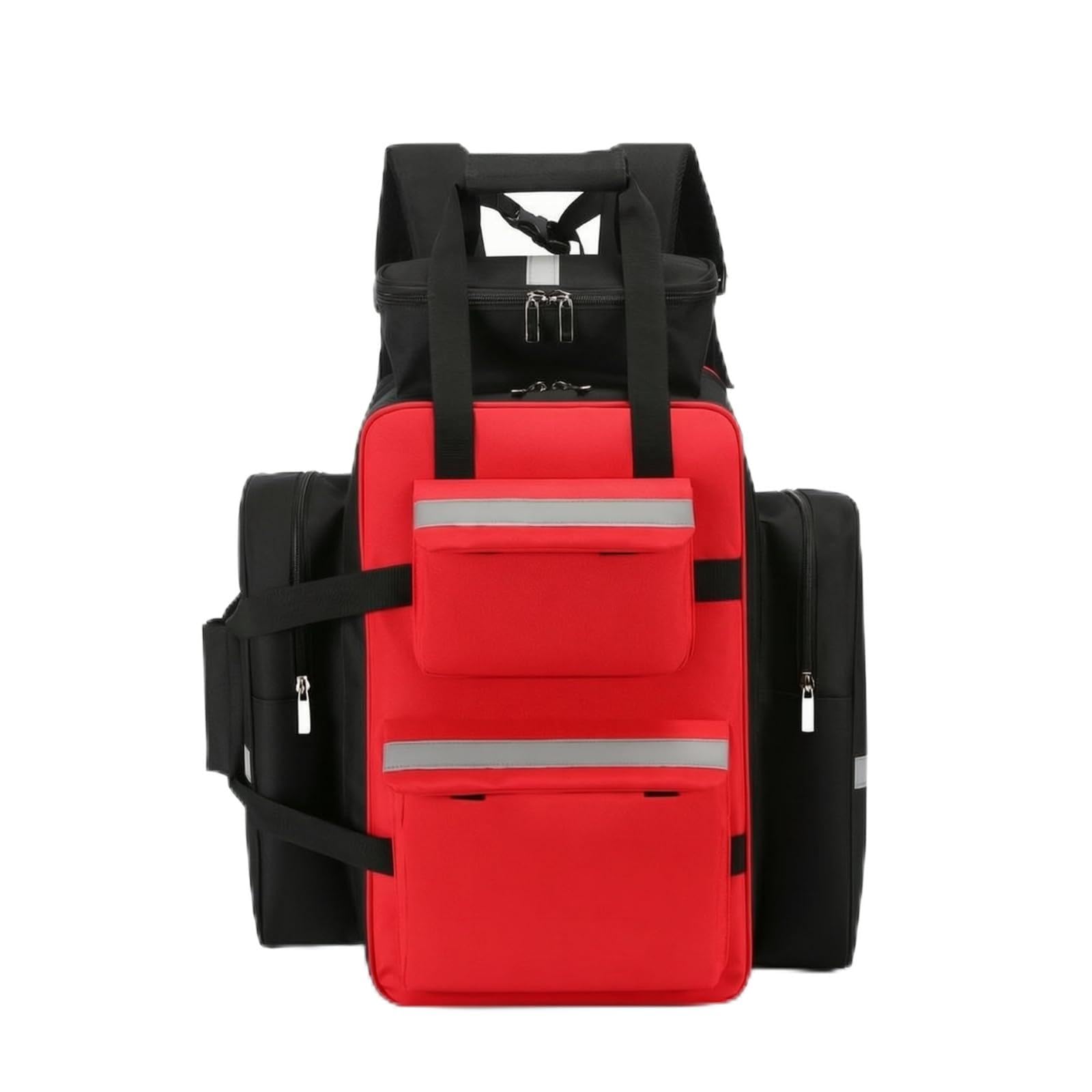 Zaino da Emergenza Impermeabile Zaino di Salvataggio Professionale Borsa con Strisce Riflettenti per Medici, Campeggio