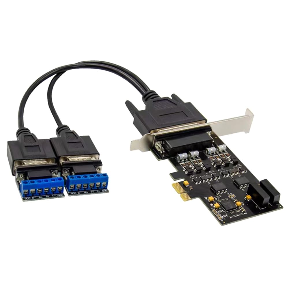 Tarjeta PCIe Puerto Paralelo DB25 Evita Incompatibilidad en Control de Comunicación RS232