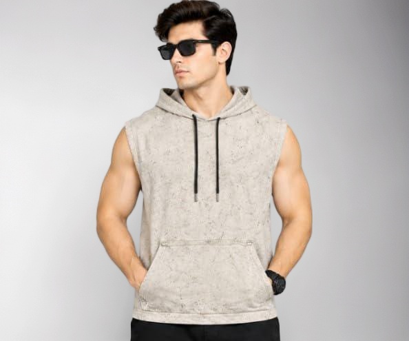Generic Anand Exclusive Men's Sleeveless Hoodie T Shirt - Image 1