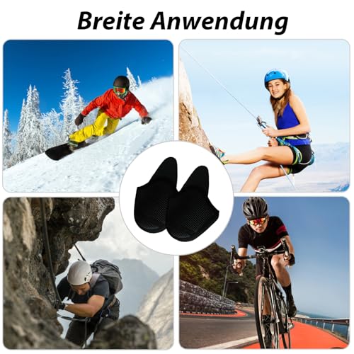DqiUnaX 4 Stück ohrenwärmer, ohrenwärmer damen, ohrenwärmer fahrradhelm, Komfortable Fahrt Windfree Ohrenschützer für Joggen Laufen Wandern Radfahren Motorradfahren (Schwarz)