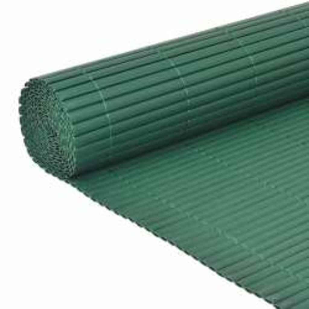 Clôture de jardin double face - 110 x 300 cm - En PVC vert - Résistant aux intempéries - Filet de souris - Pour jardin et terrasse