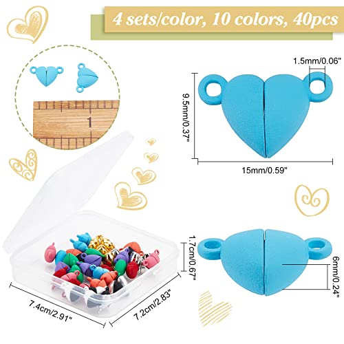 CHGCRAFT 40 Set 10 Colori Chiusure He a Forma di