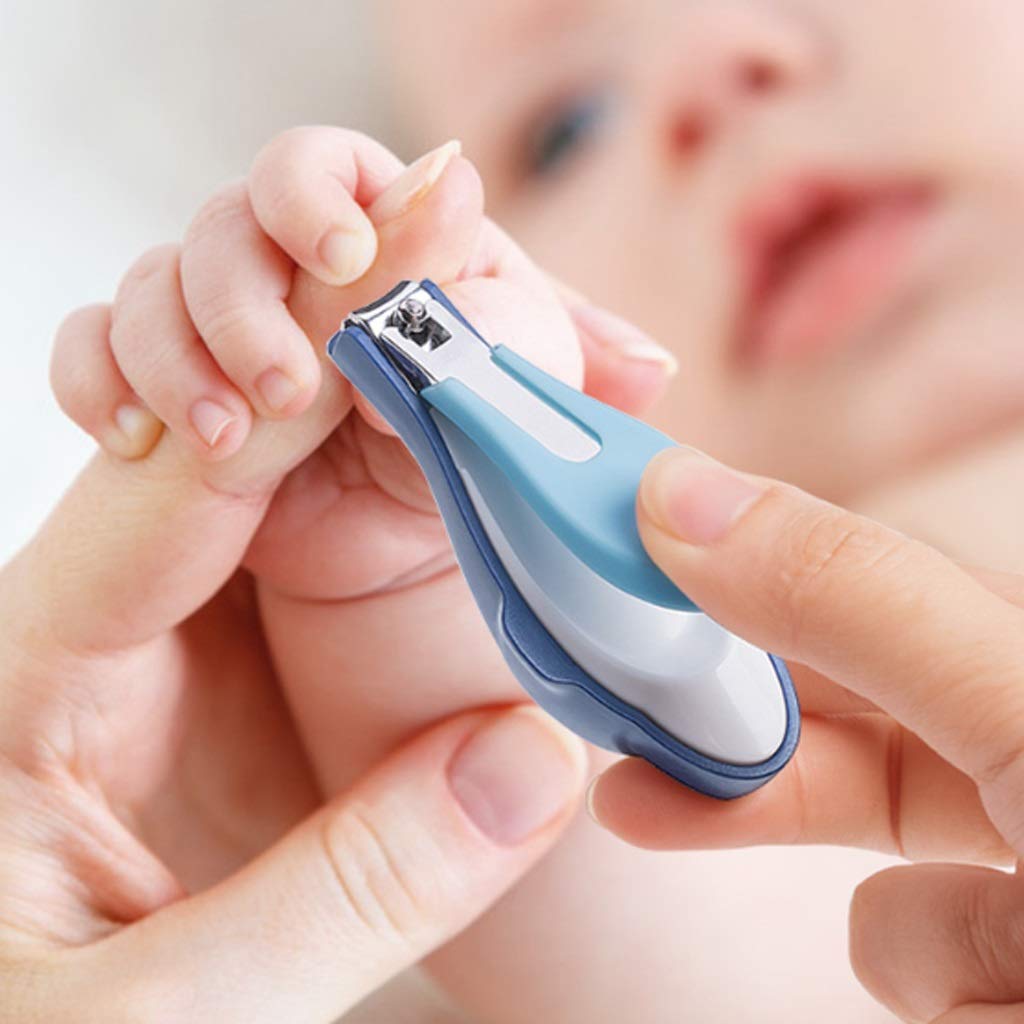 Juego de manicura cortaúñas para bebés, cortaúñas para recién Nacidos y bebés, cortaúñas Individuales de Lujo y Seguros para Proteger Las uñas sensibles, Regalo portátil (Color: B) (C)