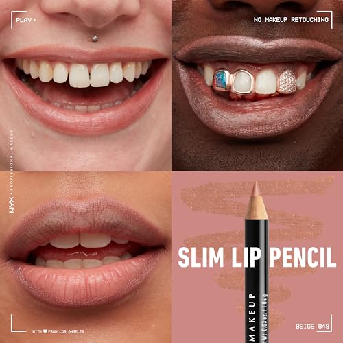 Image of NYX Slim Lip Liner Pencil -Color Beige - SLP 849