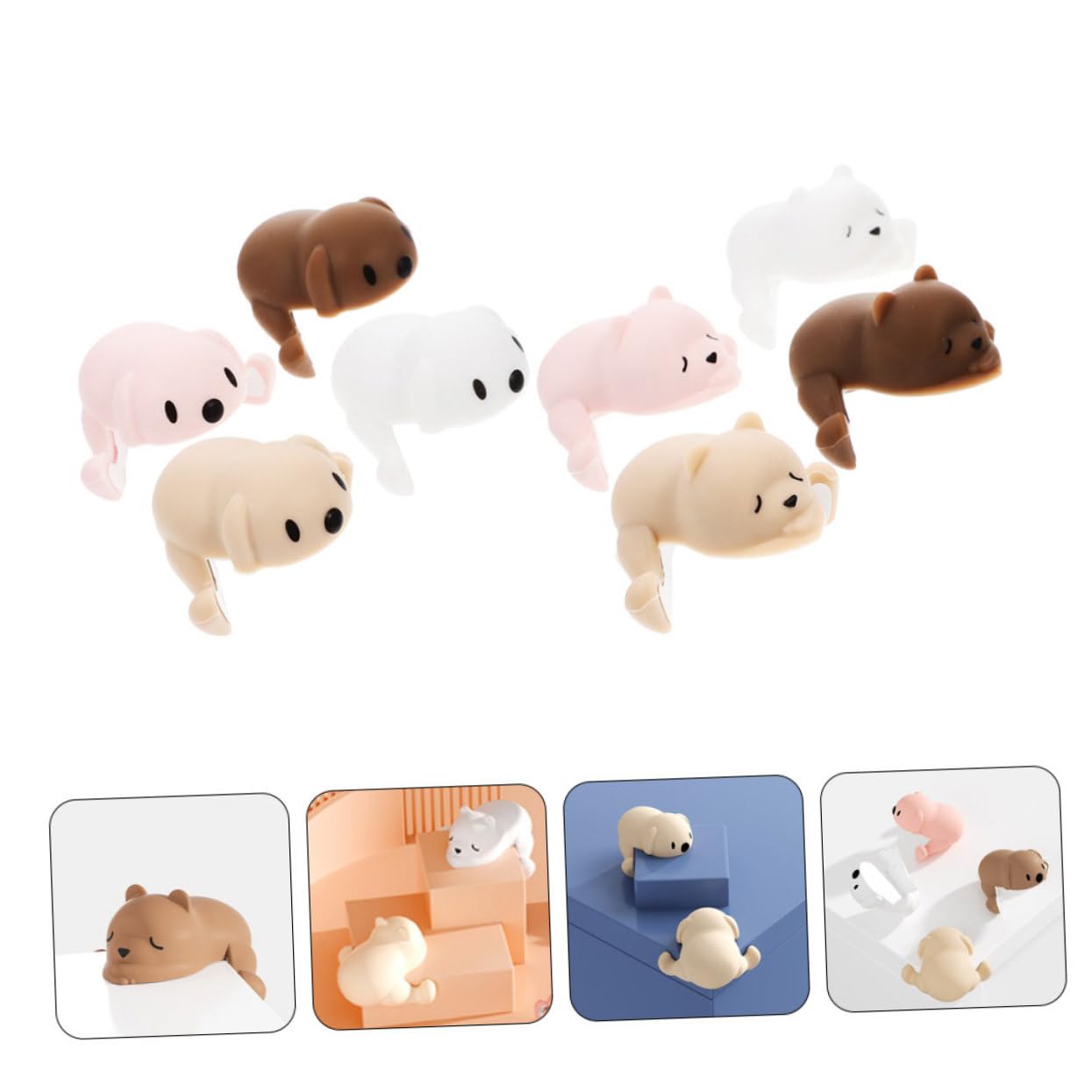 YARNOW 5 Series Protector De Esquinas Bebés Animales De Protección De Bordes De Muebles Seguridad Casa 8 Piezas X 5