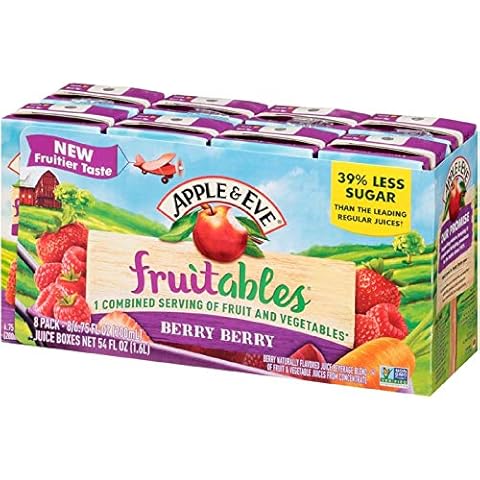 Apple & Eve Fruitables Fruit and Vegetable, Berry ,6.75 fl oz (8 count) Cover
