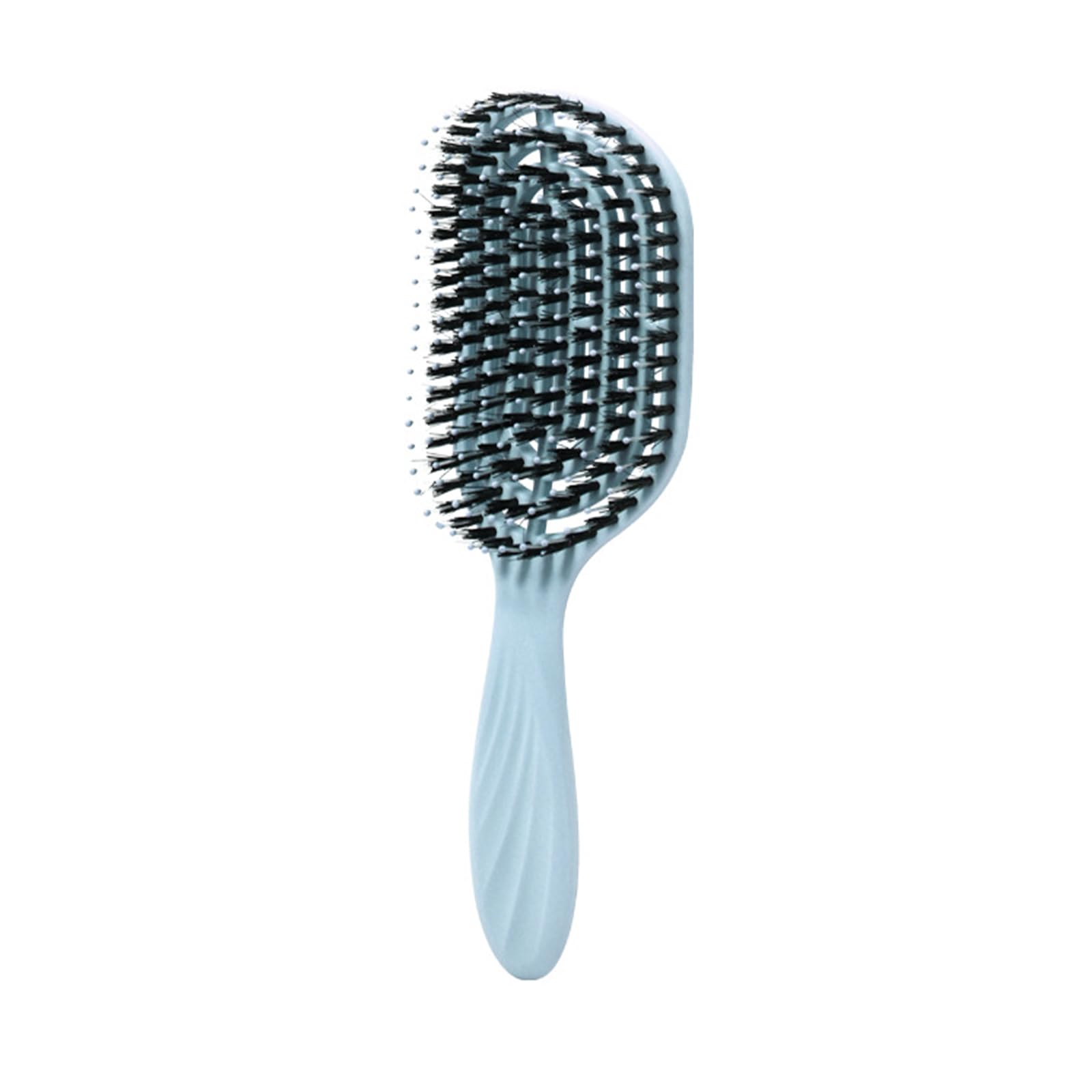 Boar Bristle Hair Brush - Homiladi Frizz Control & Anti Static Detangling Comb, Blue