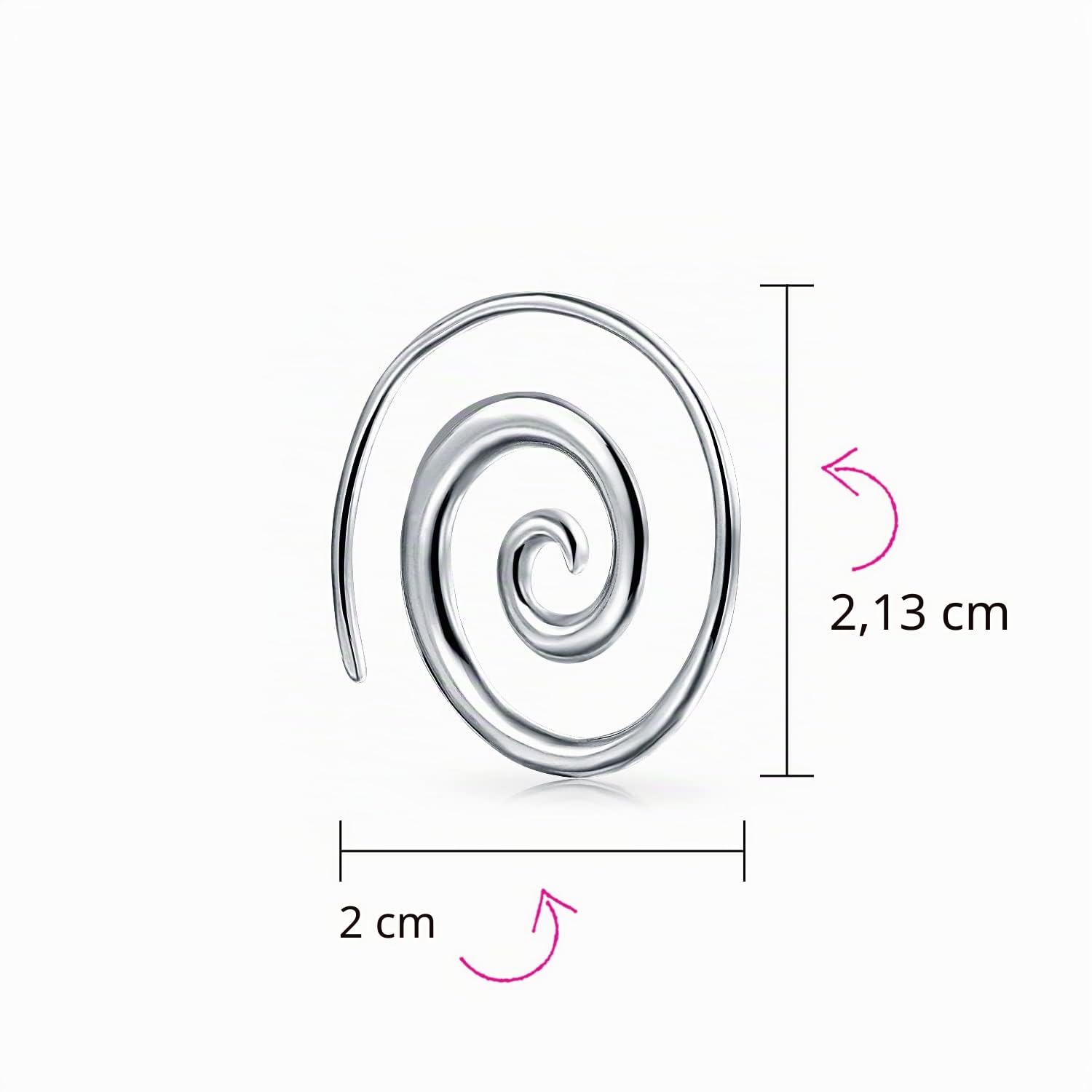 Orecchini A Cerchio A Spirale In Filo Intrecciato A Labirinto Rotondo Geometrico Martellato Boho Per Donne E Ragazze Adolescenti Gialli Placcati In Oro 14K Su Argento Sterling .925