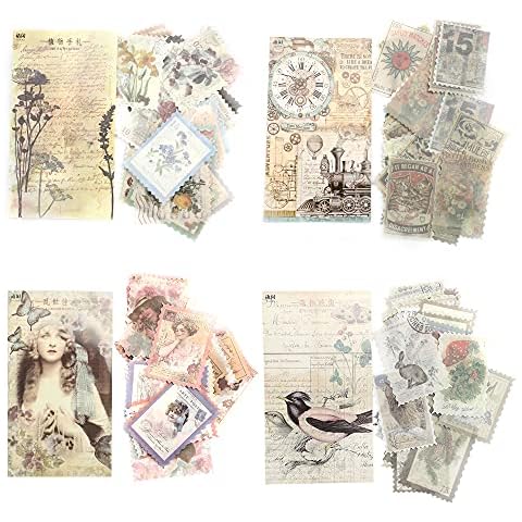 240 pieces vintage stickers, stamps, scrapbooking stickers for scrapbooks, calendars, notebooks, diaries, photo albums, DIY decoration Cover
