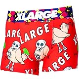 [エクストララージ] メンズ ローライズ ボクサーパンツ ストア M L XL ブランド 男性 下着 誕生日 プレゼント きのこ RED L