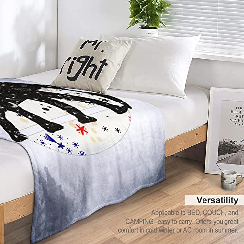 Elephant Throw Blanket for Teen - 50x60 Inches Throw Size - Soft Fluffy Cozy Blankets Gift - Grey Novelty Blanket Throws for Living Room Decorative