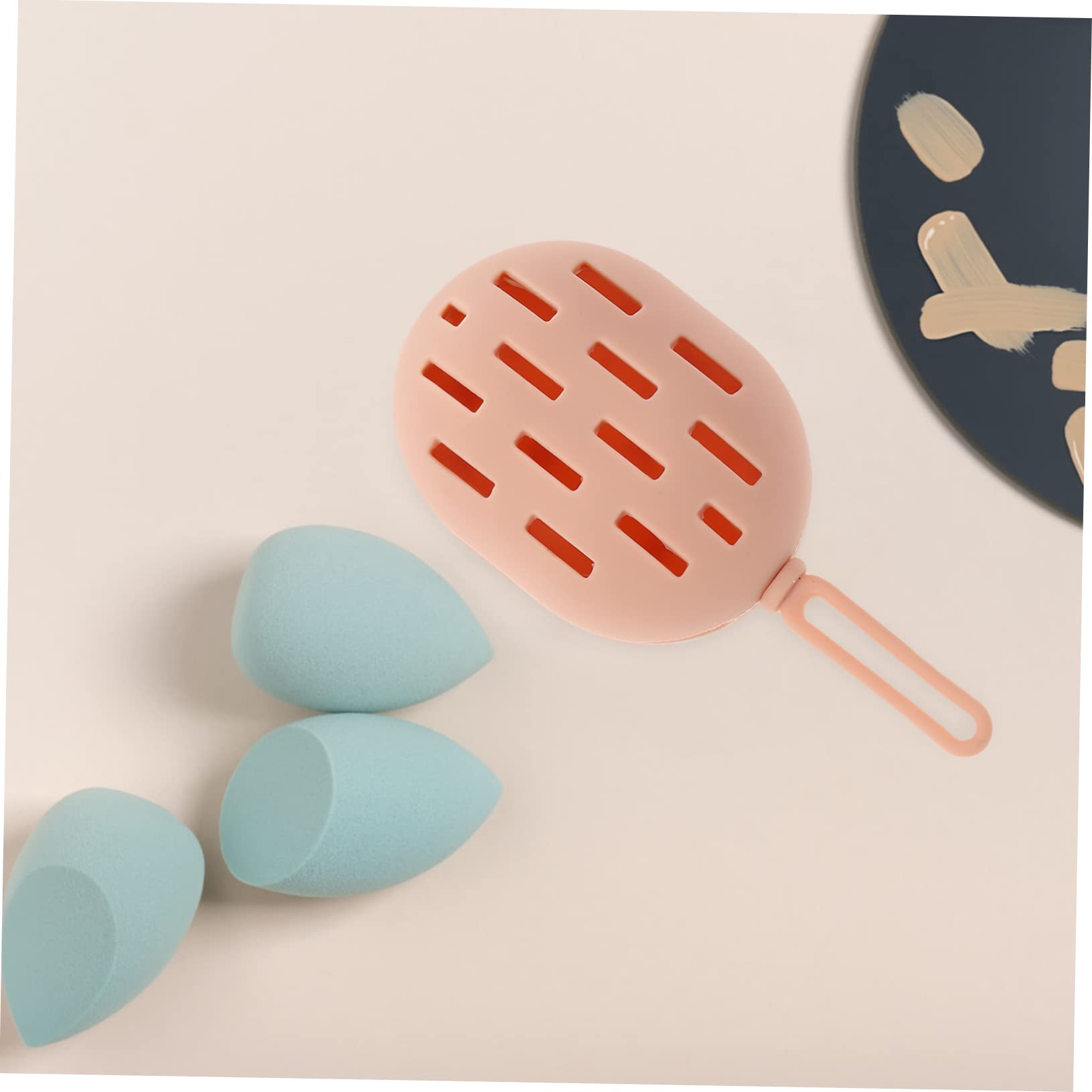 Beaupretty 5piezas Estuche De Viaje para Esponjas De Maquillaje Caja De Almacenamiento y Ligera Diseño De Orificio Organizador Práctico para Cosméticos