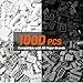Pairez Toys 1000 Piece Blocks for Building, Classic Bulk 2x4 Basics Bricks Building Set, Compatible with All Major Brands, Creative STEM Building Toys for Kids Ages 4 5 6 7 8 (Black & Gray & White)