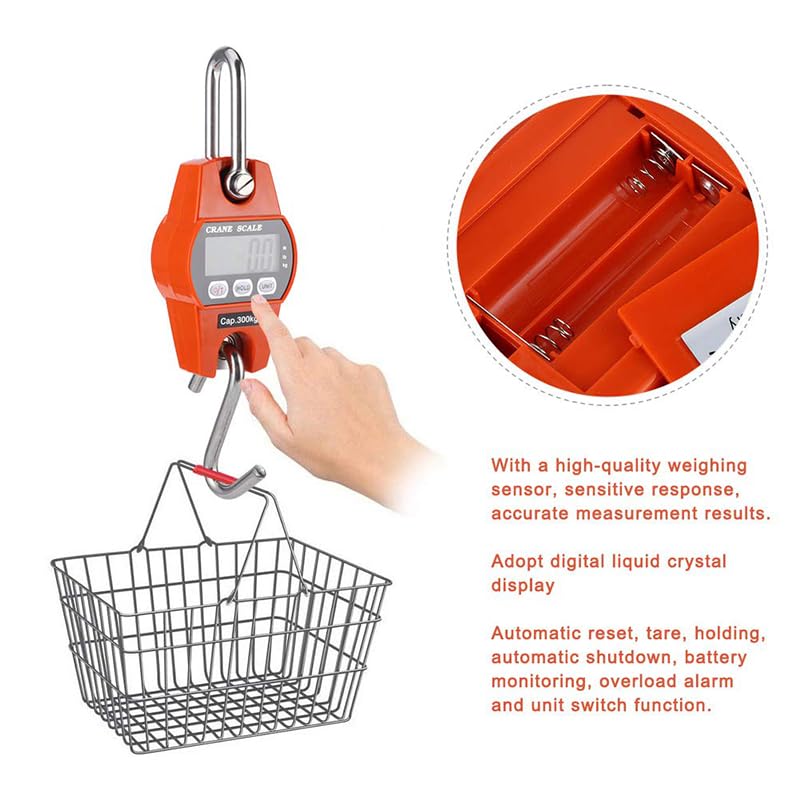 Amazon | Ladruph 吊り下げ秤 660Lb 300Kg 携帯式 倉庫 高精度