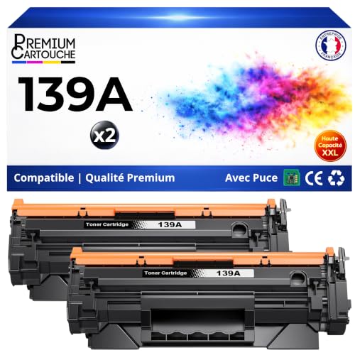 Toner W1390A 139A compatible avec HP LaserJet Pro 3001dn 3002dw noir 2 packs