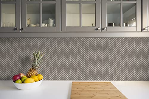 Baldosas autoadhesivas PVC Decormat diseño espiga entrelazado con acabado vinílico resistente 5