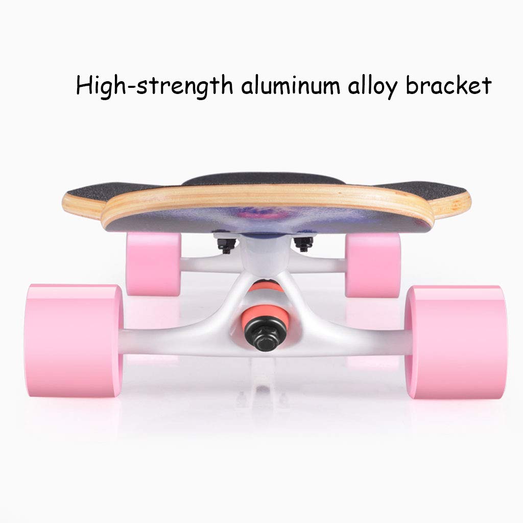 YEENUO Planches à roulettes pour débutants, planche à roulettes complète ， Longboard Skateboard Cruiser, 8 couches d'érable canadien Double Kick Concave Standard et Tricks Skateboards pour enfants e