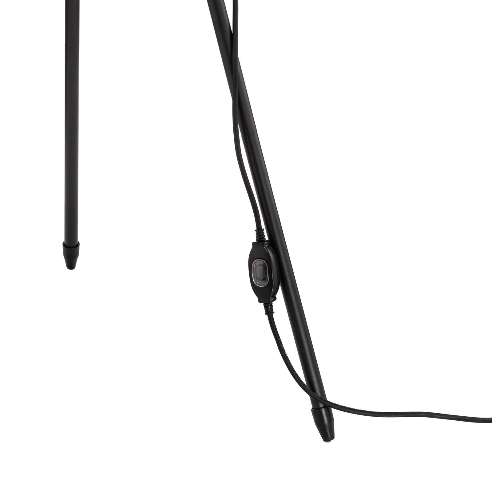 Lucande Dreibein Stehlampe Terrassenlampe, Stehleuchte Terrassenleuchte IP65 Außenleuchte mit Strom 1x E27 ohne Leuchtmittel Gartenlampe Outdoorstehlampe