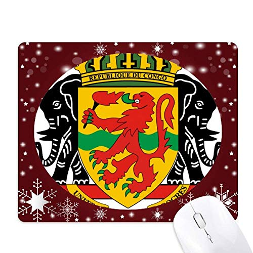 Tapis de souris Congo emblème national édition hivernale avec finitions haute précision