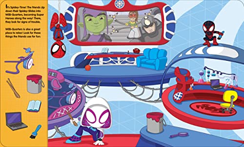 Marvel Spider-man Spidey and his Amazing Friends – Spidey on the Go! First Look and Find Activity Book and Spidey Plush Toy Gift Set – PI Kids Board book – June 20, 2023 - Image 6