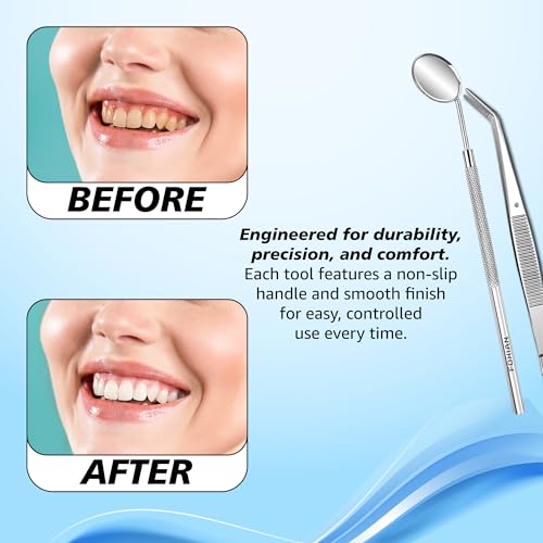 5pcs Hygiene Dental Scaler Edelstahl Zähne Reinigung Kit Hygiene Platte Haken Scaler Schaber für den professionellen Einsatz