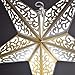 PaperLanternStore.com 24 Inch Atomic White w/ Tissue Paper Star Lantern, Hanging Decoration