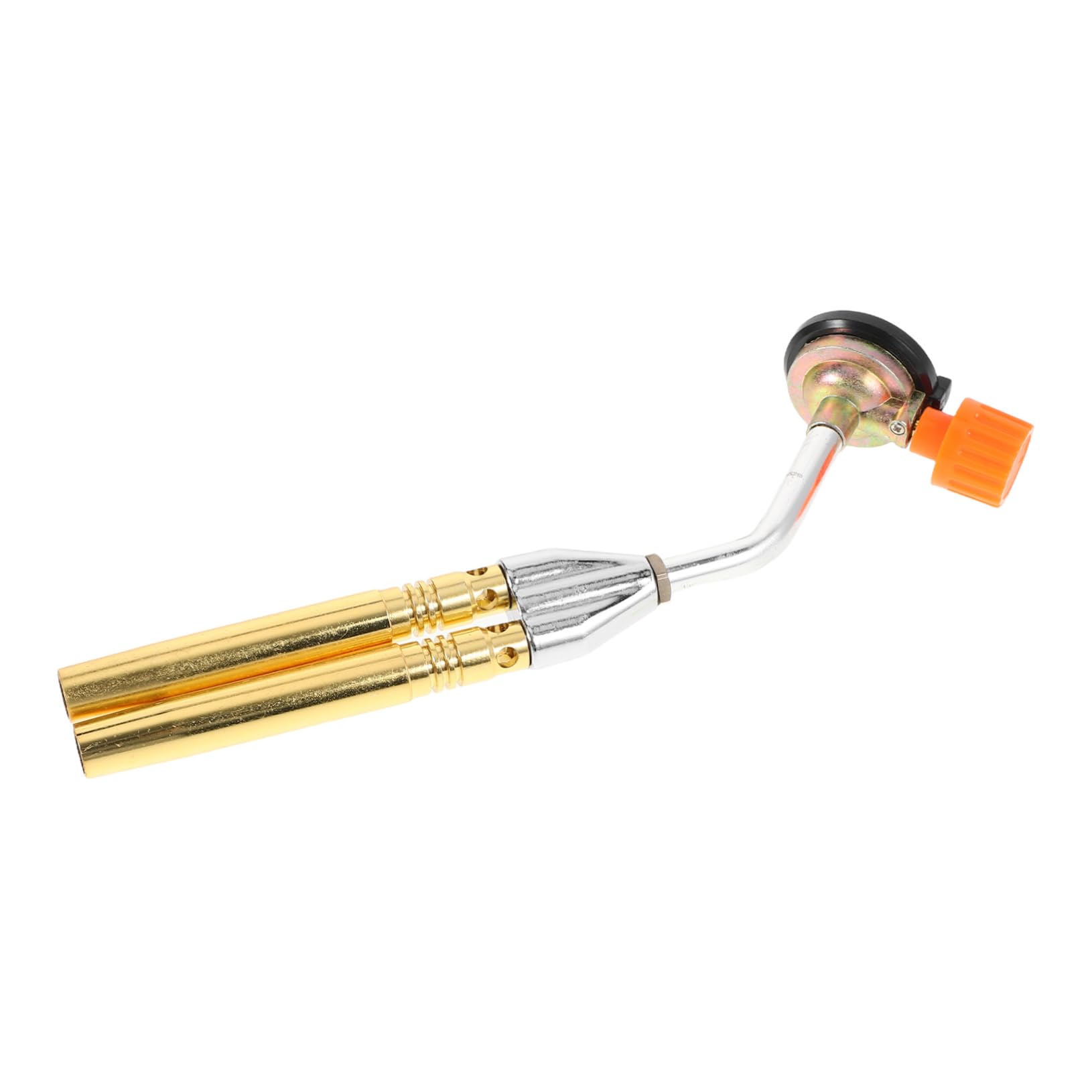 POPETPOP Propane Torch Dual Tube Design Adjustable Flame Nozzle for Soldering Grilling Baking Safe for Outdoor Cooking Camping