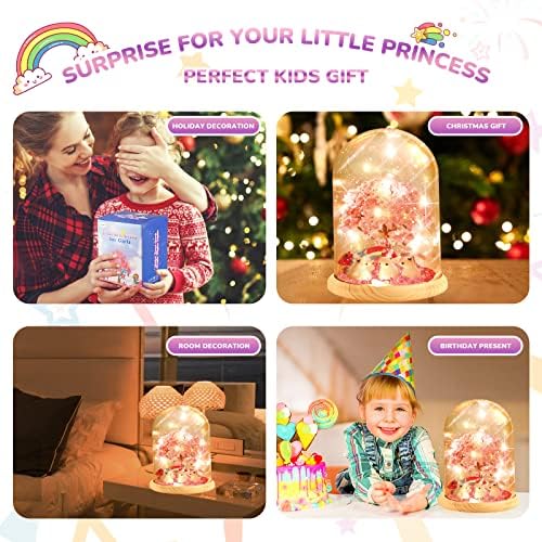 GEMKARRY Unicorn Gifts for Girls Toys Age 4 5 6 7,Unicorns Night Light Arts and Crafts for Kids Bedroom Decor Party Favor,3 to 10 Year Old Girl Gifts,Christmas Xmas Stocking Fillers for Girls Kids