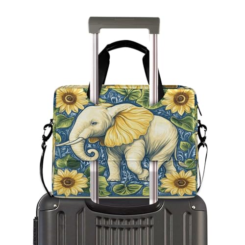 Funda portátil para laptop 15.6 pulgadas con pintura de elefantes miniatura 4