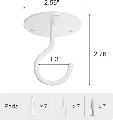 Miniatura 6 de Mkono Paquete de 3 perchas de macramé para plantas y ganchos de techo, cesta colgante de diferentes tamaños para macetas con cuentas sin borlas,