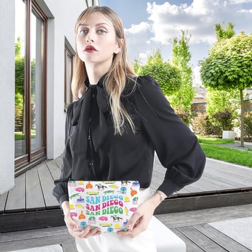 WCGXKO San Diego Gift San Diego City Travel Gift Zipper Pouch Makeup Bag4