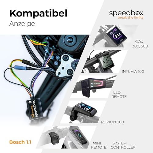 SpeedBox 1.1 kompatibel mit Bosch (Smart System) / E-Bike Premium Tuning-Chip für Bosch-Motoren mit Smart System